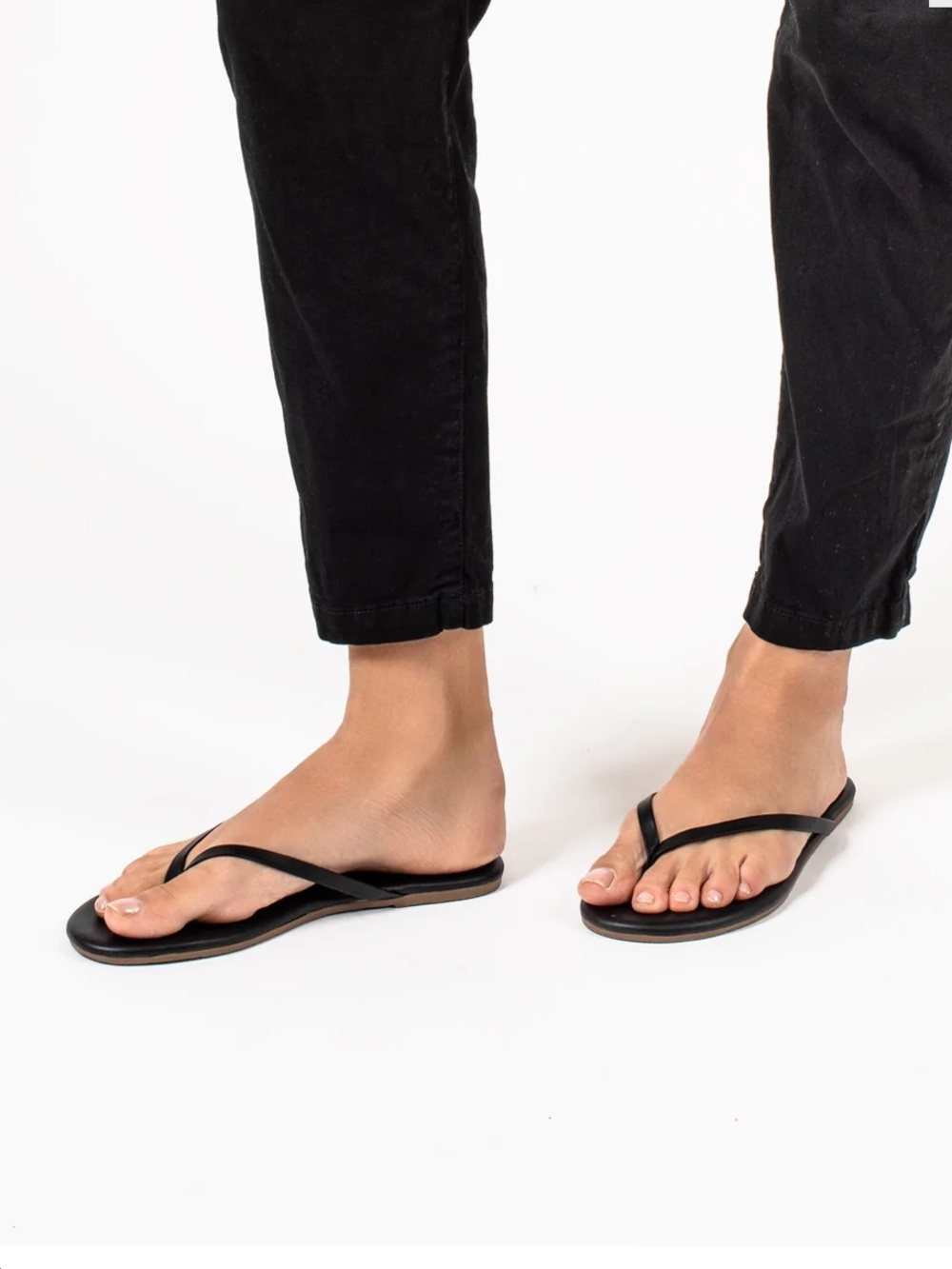 Tkees black flip flop minimalist